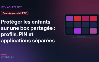 Protéger les enfants sur une box partagée : profils, PIN et applications séparées